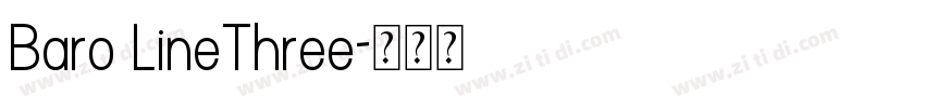 Baro LineThree字体转换